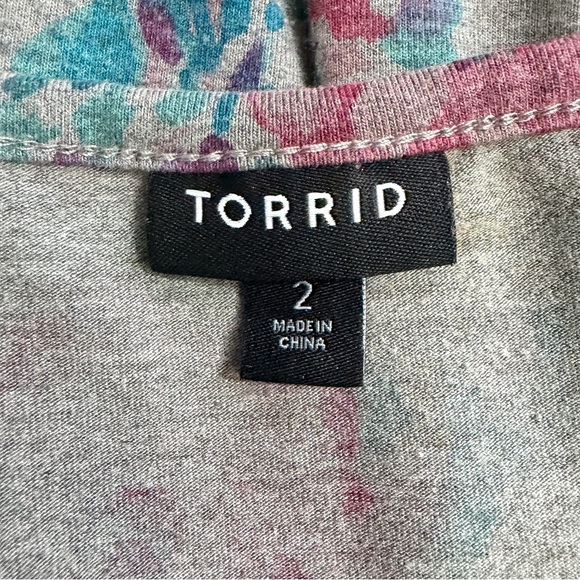 Torrid Fit & Flare Floral Tank Dress size 2 - Picture 6 of 8